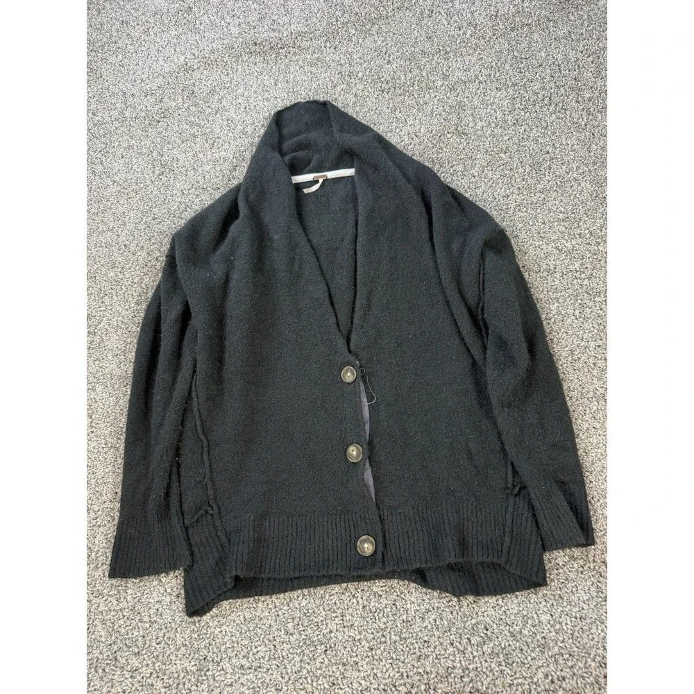 Free People Chamomile Cardigan Sweater Women's Size XS Black